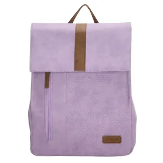 Fialový elegantní kožený batoh „Twister“