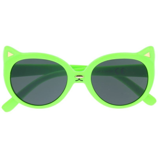 Zelené dětské sluneční brýle "Kitty" (3-8 let)