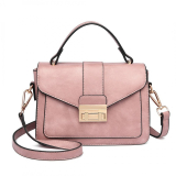 Růžová aktovková crossbody kabelka "Alice"