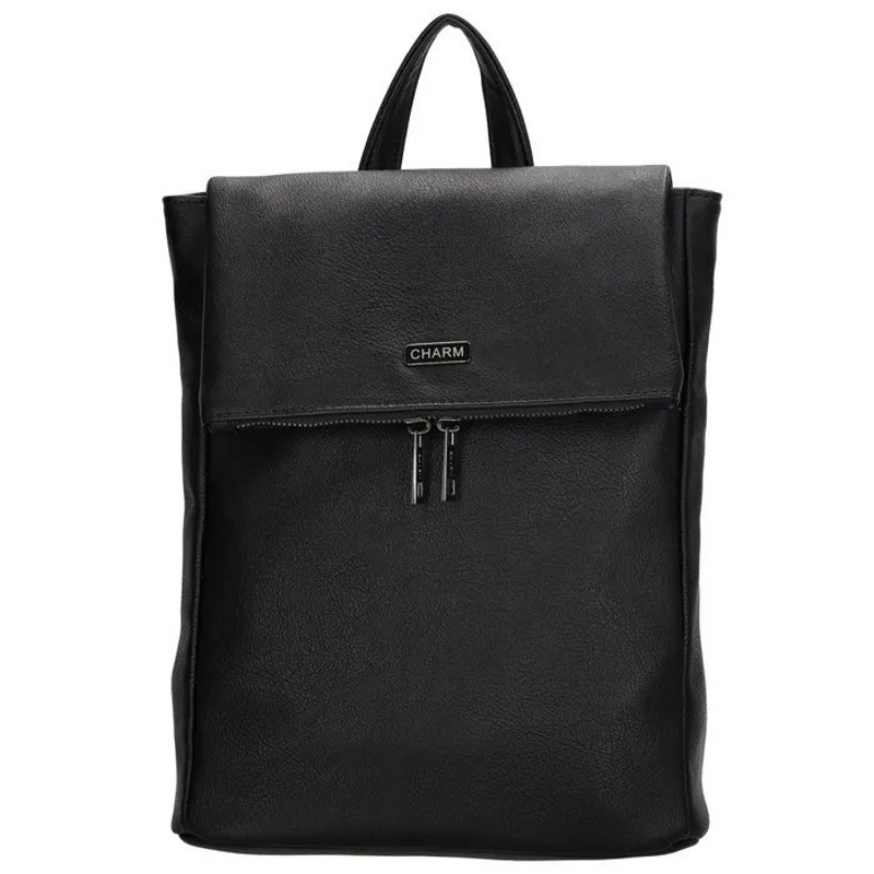 Černý elegantní kožený batoh “Noire“