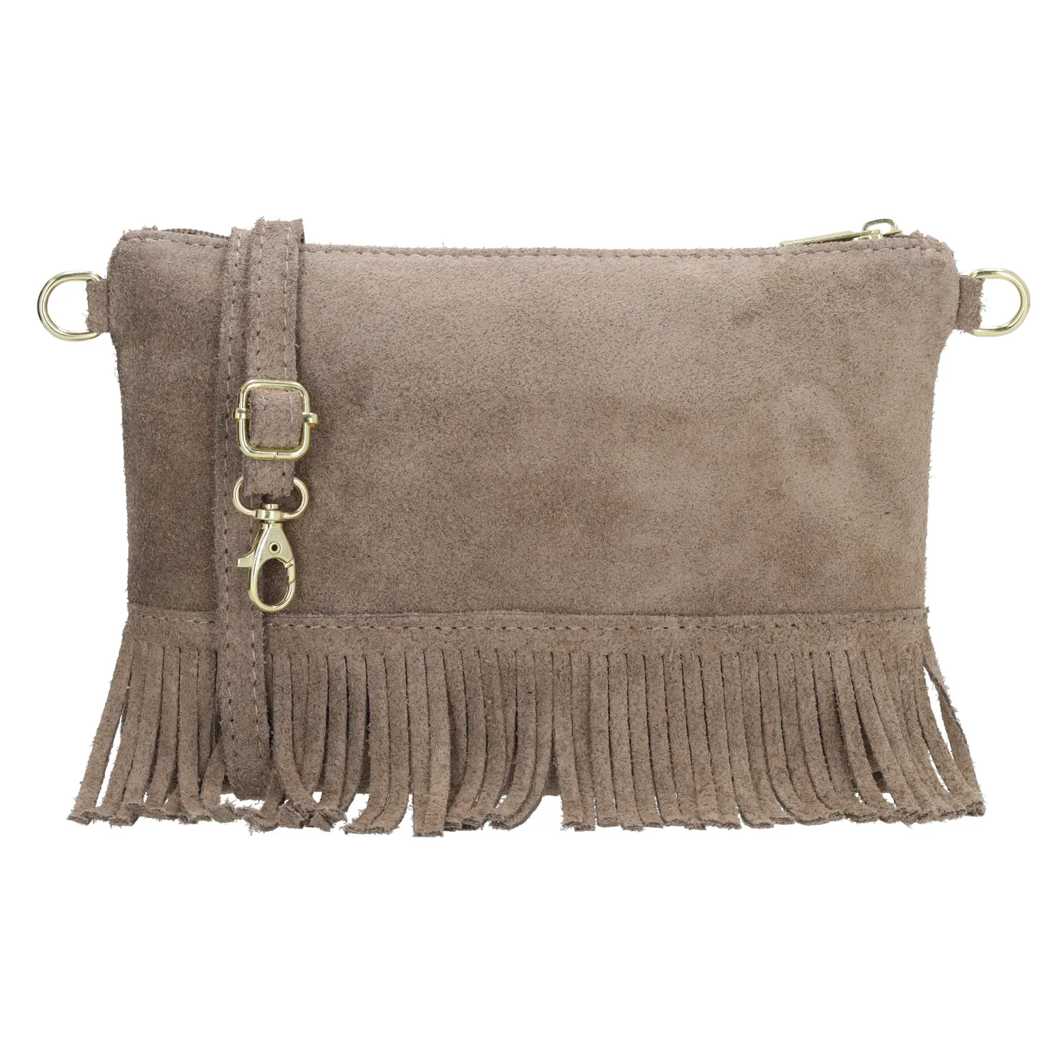 Světle hnědá vintage kožená crossbody kabelka „Carrie“