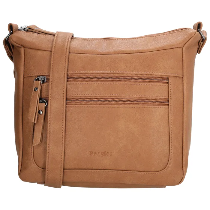 Světle hnědá elegantní crossbody kabelka „Emerylis”