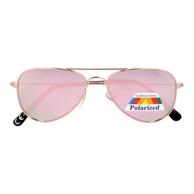 Růžové dětské polarizační pilotky "Kids Aviator" (3-12 let)