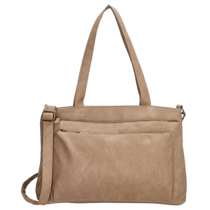 Světle hnědá shopper kabelka s extra kapsami „Packer“