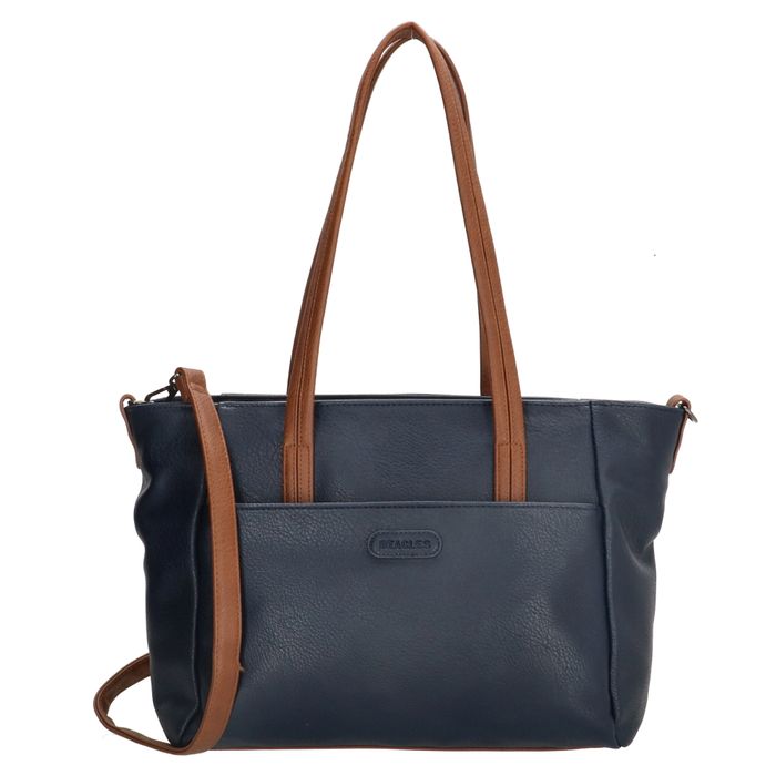 Tmavě modrá shopper kabelka přes rameno „Glory“