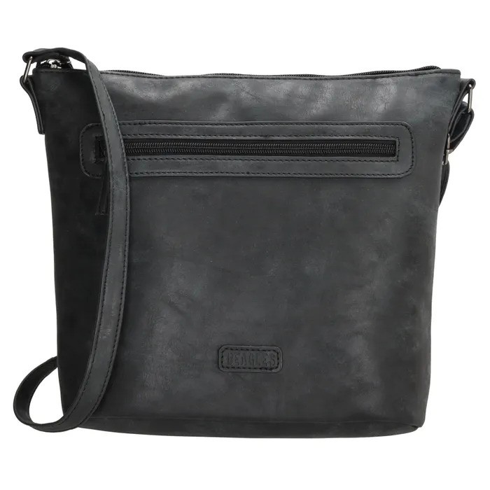 Černá prošívaná crossbody kabelka „Sunset“
