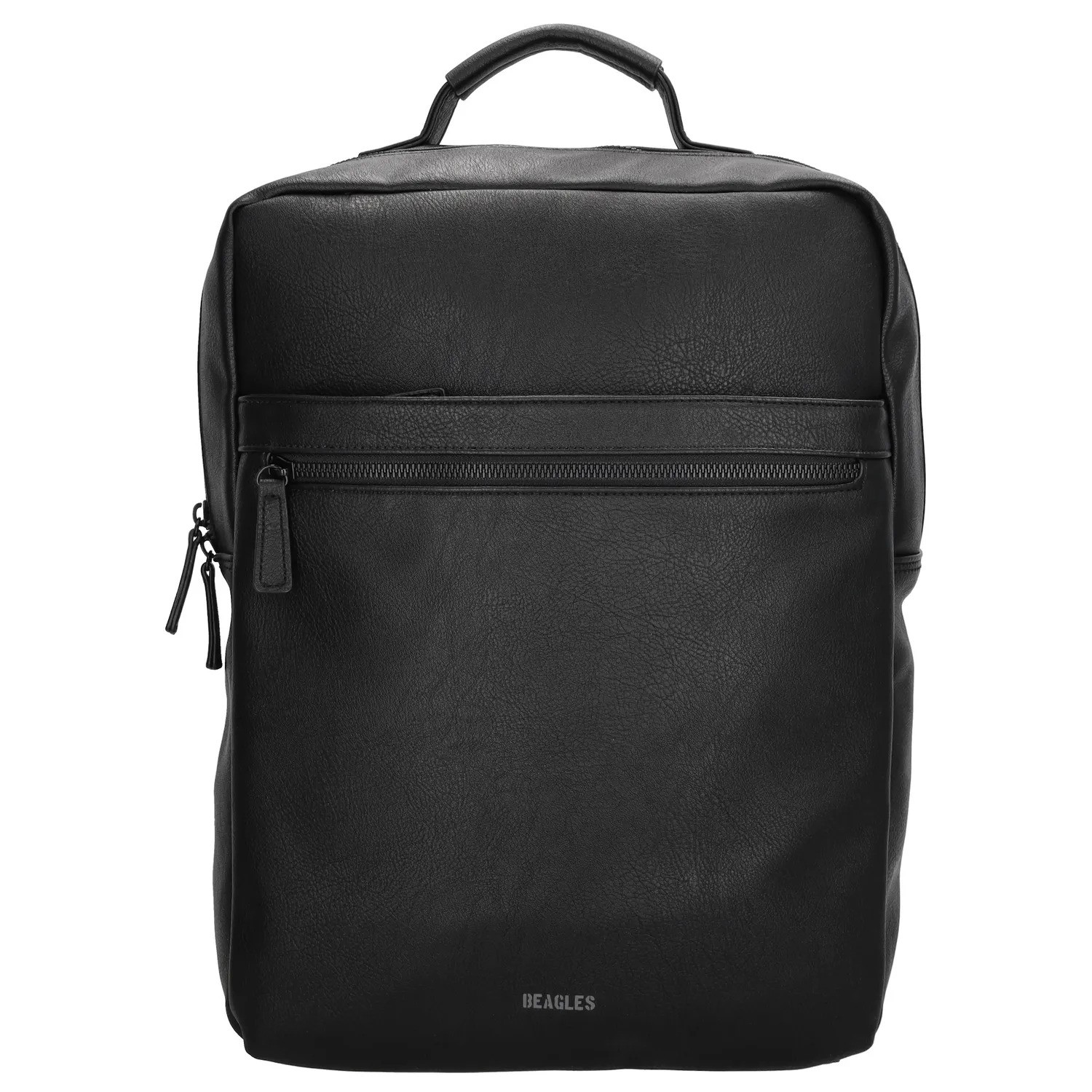 Černý kožený batoh na notebook "Dorian"