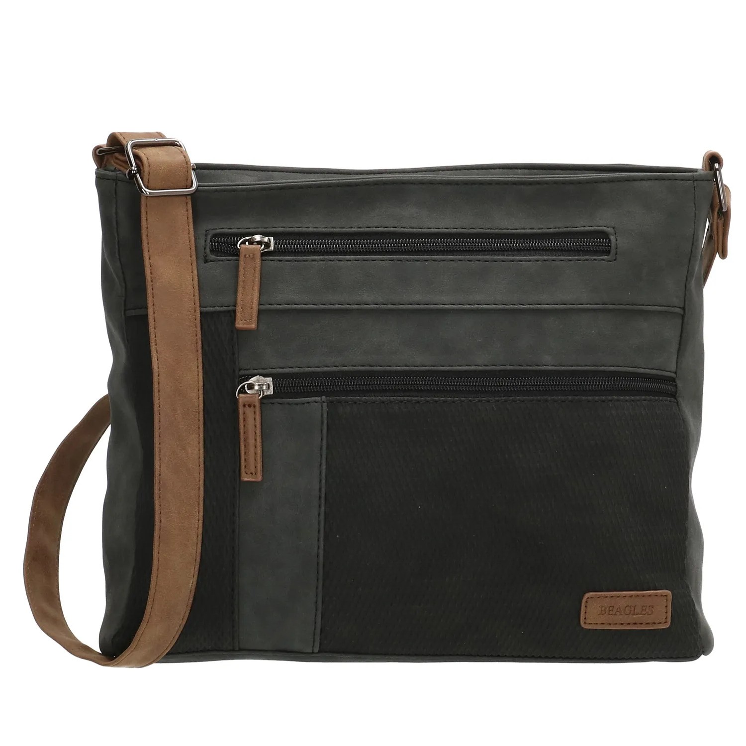 Černá dvoubarevná crossbody kabelka přes rameno "Melissa"