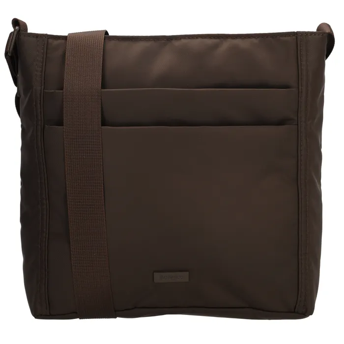 Tmavě hnědá nepromokavá crossbody kabelka „Amelie”