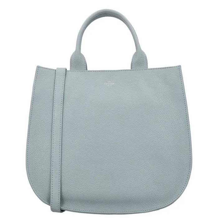 Světle modrá luxusní kožená shopper kabelka „Euphoria“