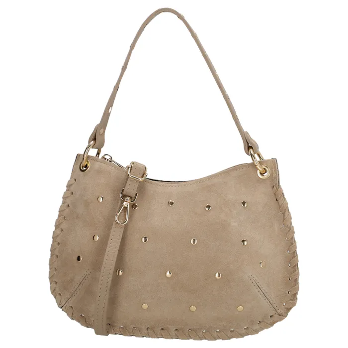 Béžová luxusní crossbody kabelka z pravé kůže „Brilliant”