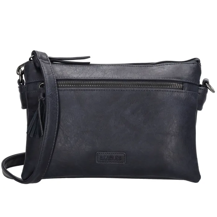 Tmavě modrá crossbody kabelka s přívěskem „Nataly“