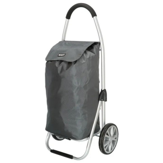 Šedý prémiový nákupní vozík na kolečkách “Aluman“