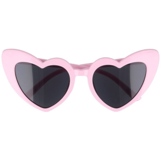 Růžové dámské srdíčkové brýle "Heart"