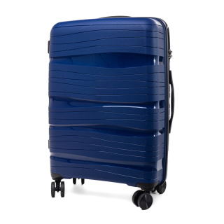 Modrý palubní kufr do letadla s TSA zámkem "Royal" - vel. M
