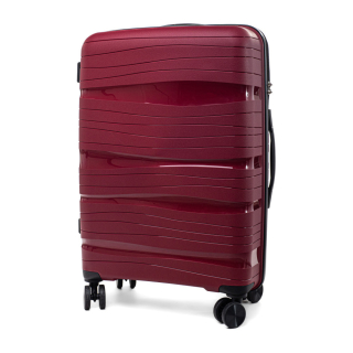 Tmavě červený palubní kufr do letadla s TSA zámkem "Royal" - vel. M