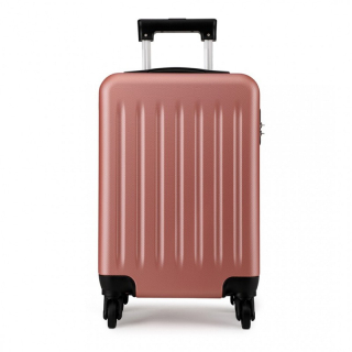 Zlato-růžový odolný plastový kufr s TSA zámkem "Defender" - 3 velikosti