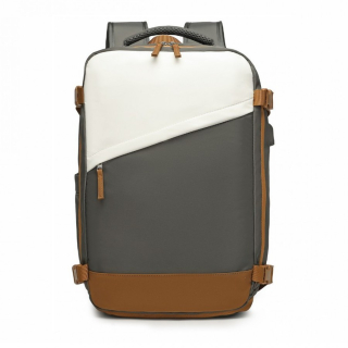 Šedý multifunkční batoh do letadla s USB portem "Master" - vel. L