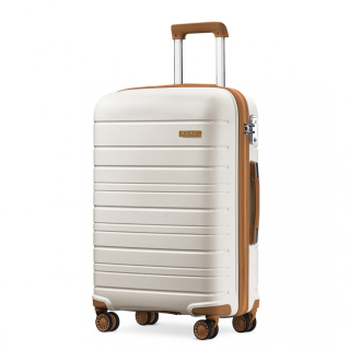 Bílý prémiový plastový kufr s TSA zámkem "Majesty 2" - 3 velikosti