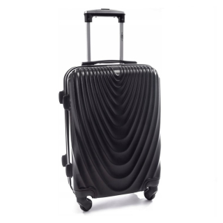 Černý skořepinový cestovní kufr "Motion" - 3 velikosti